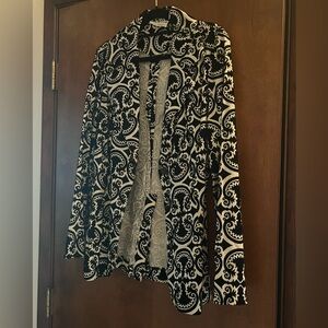 Vintage Mr Winn California Teddi Black and White Velvet Blazer
